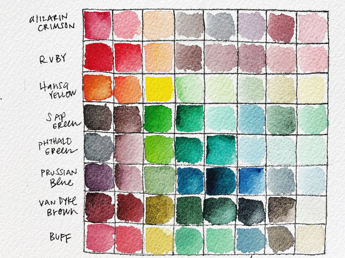 MINI Happy Little Palette - 8 mini paints & 1 mini mix pan