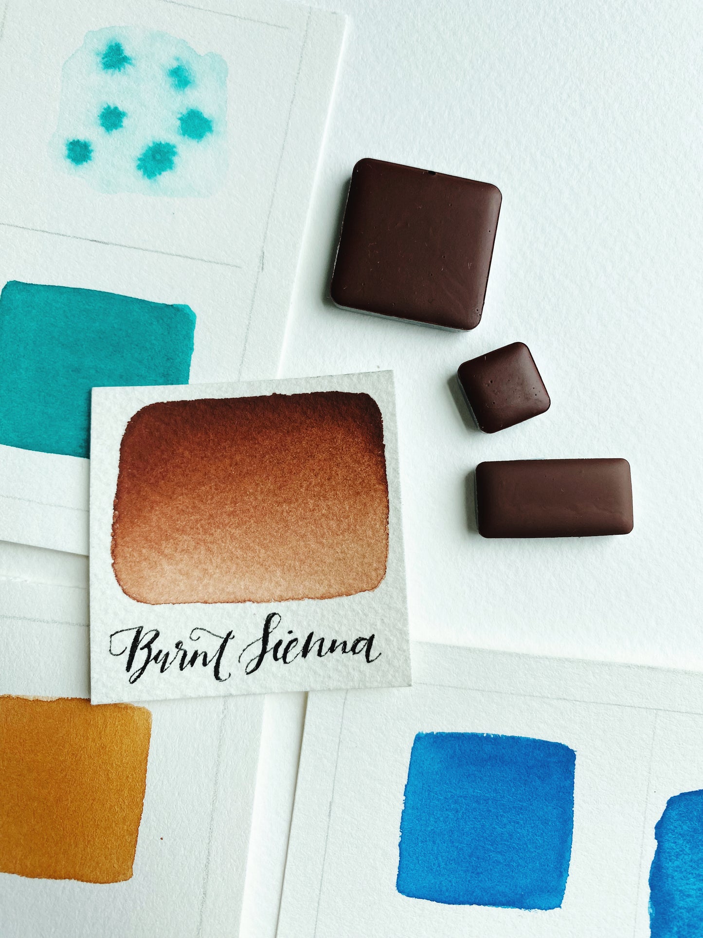 Burnt Sienna – Nontoxic Handmade Watercolor Paint in Stainless Steel Pan | PBr7 | Lightfast