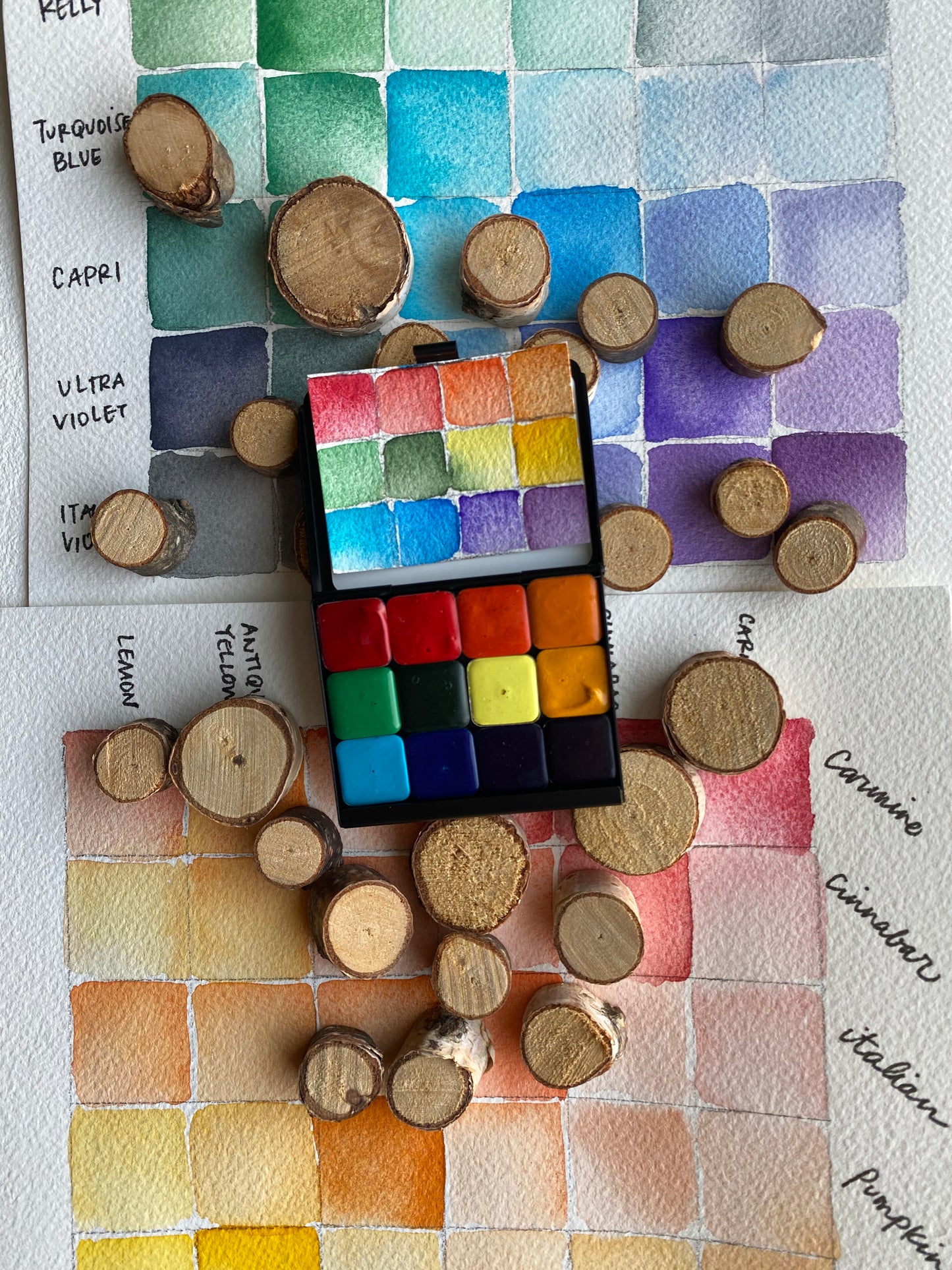 The Warm & Cool Collection - (mini pans & palette)