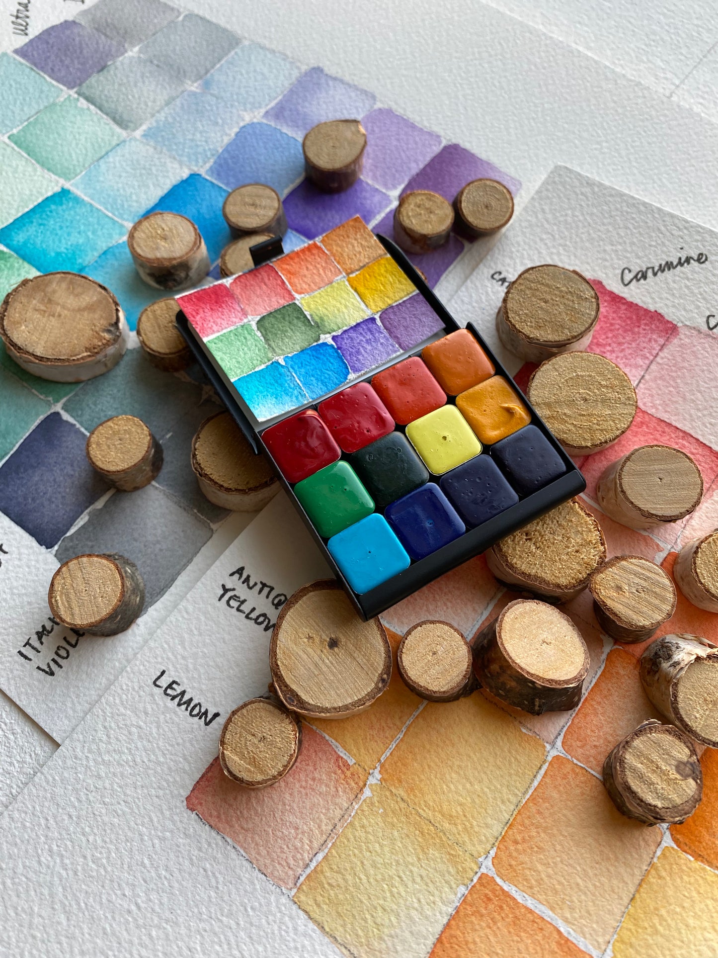 The Warm & Cool Collection - (mini pans & palette)