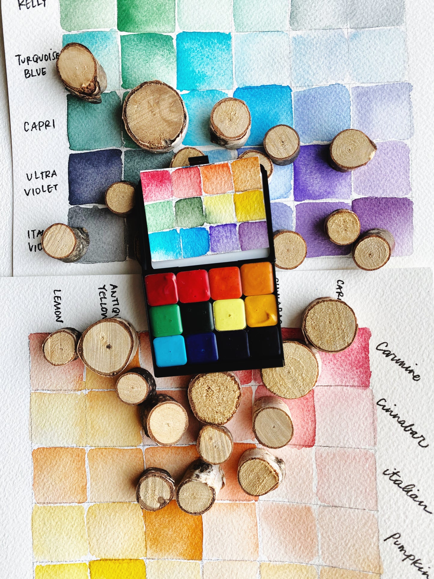 The Warm & Cool Collection - (mini pans & palette)