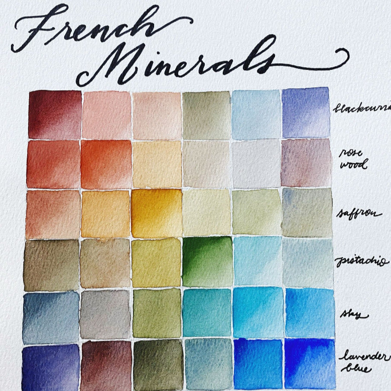 The French Mineral Collection - Pocket Palette with mixing pans