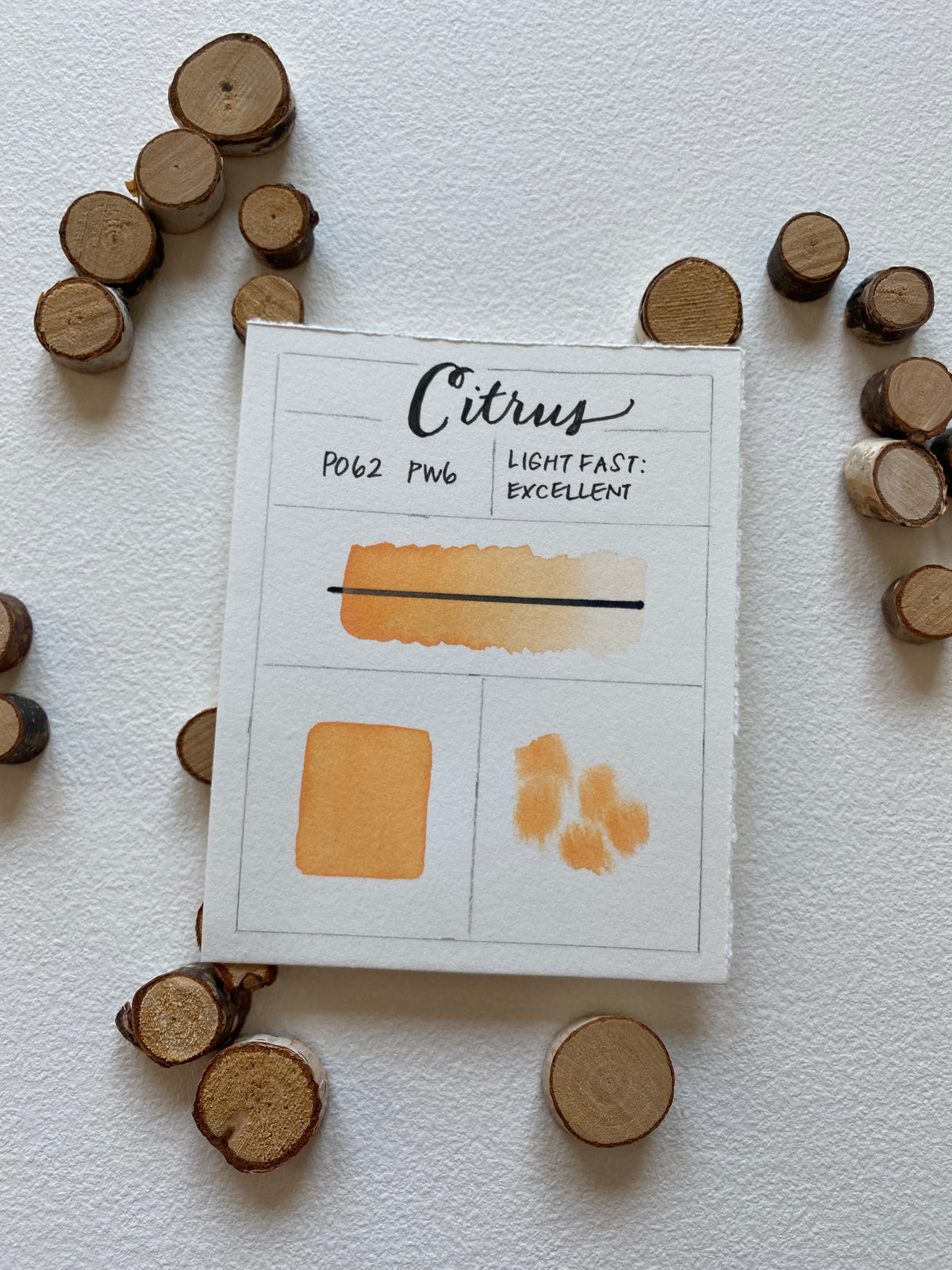 Citrus | Handmade Yellow-Orange Watercolor Paint