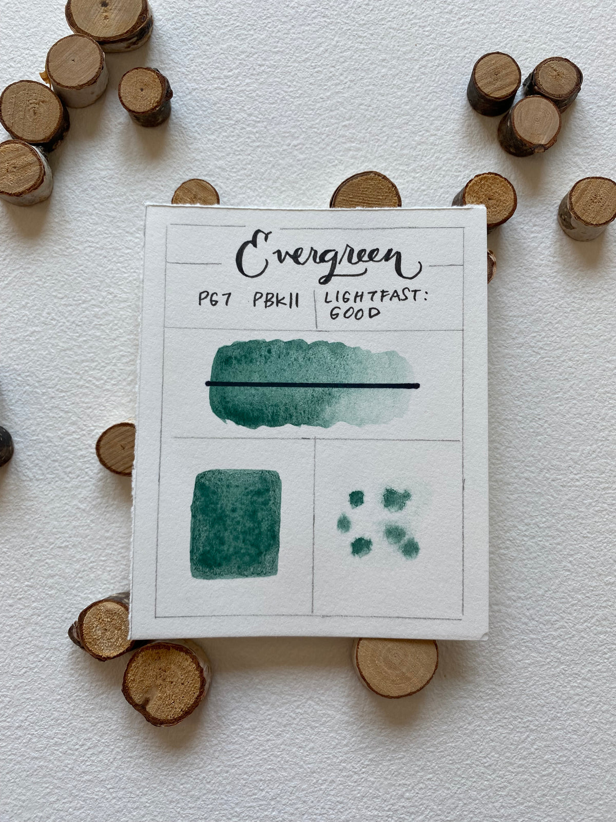Evergreen | Handmade Forest Green Watercolor Paint