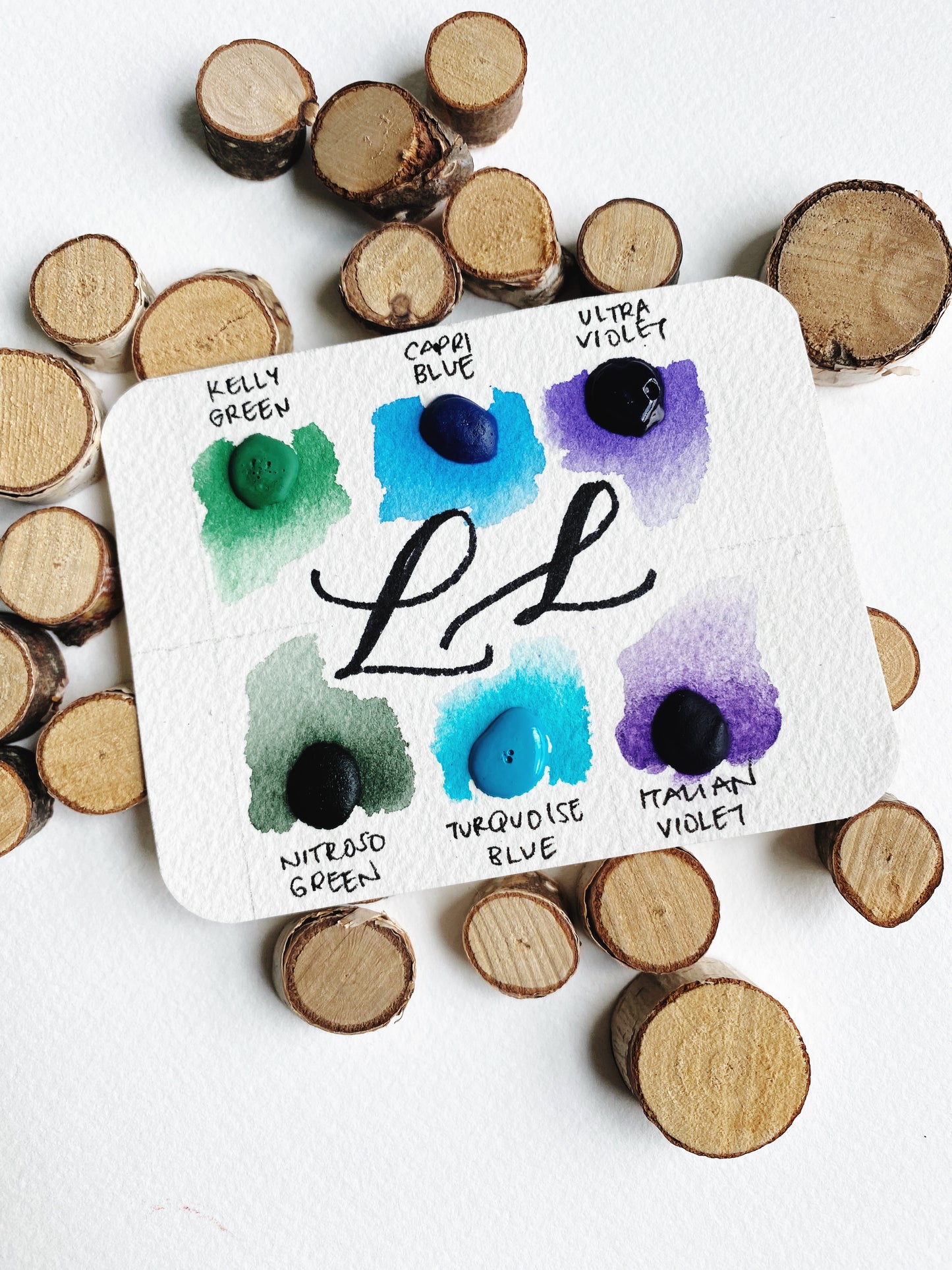 Cool Palette - Dot Card