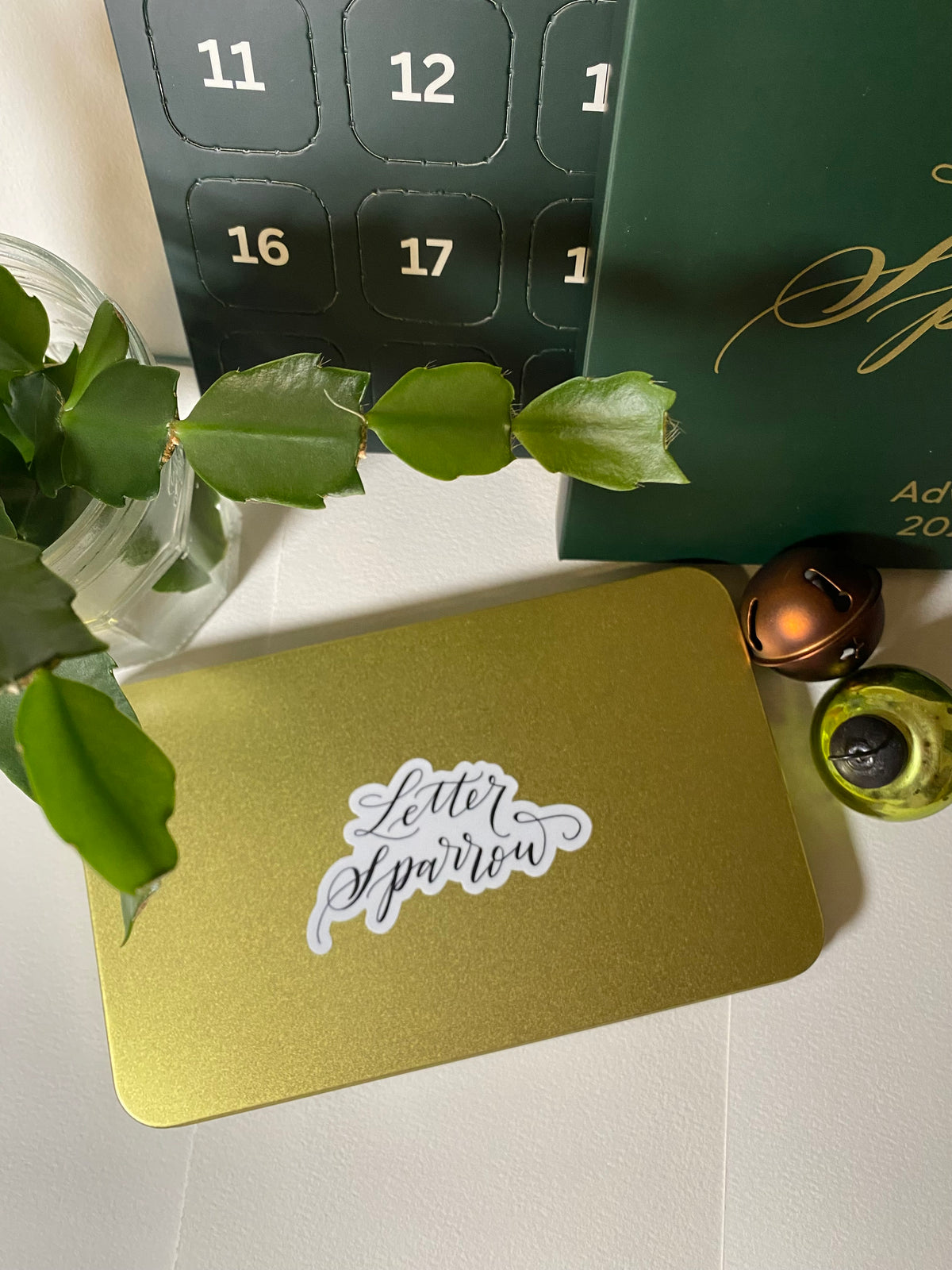 Letter Sparrow Limited Edition Gold Tin Palette Case