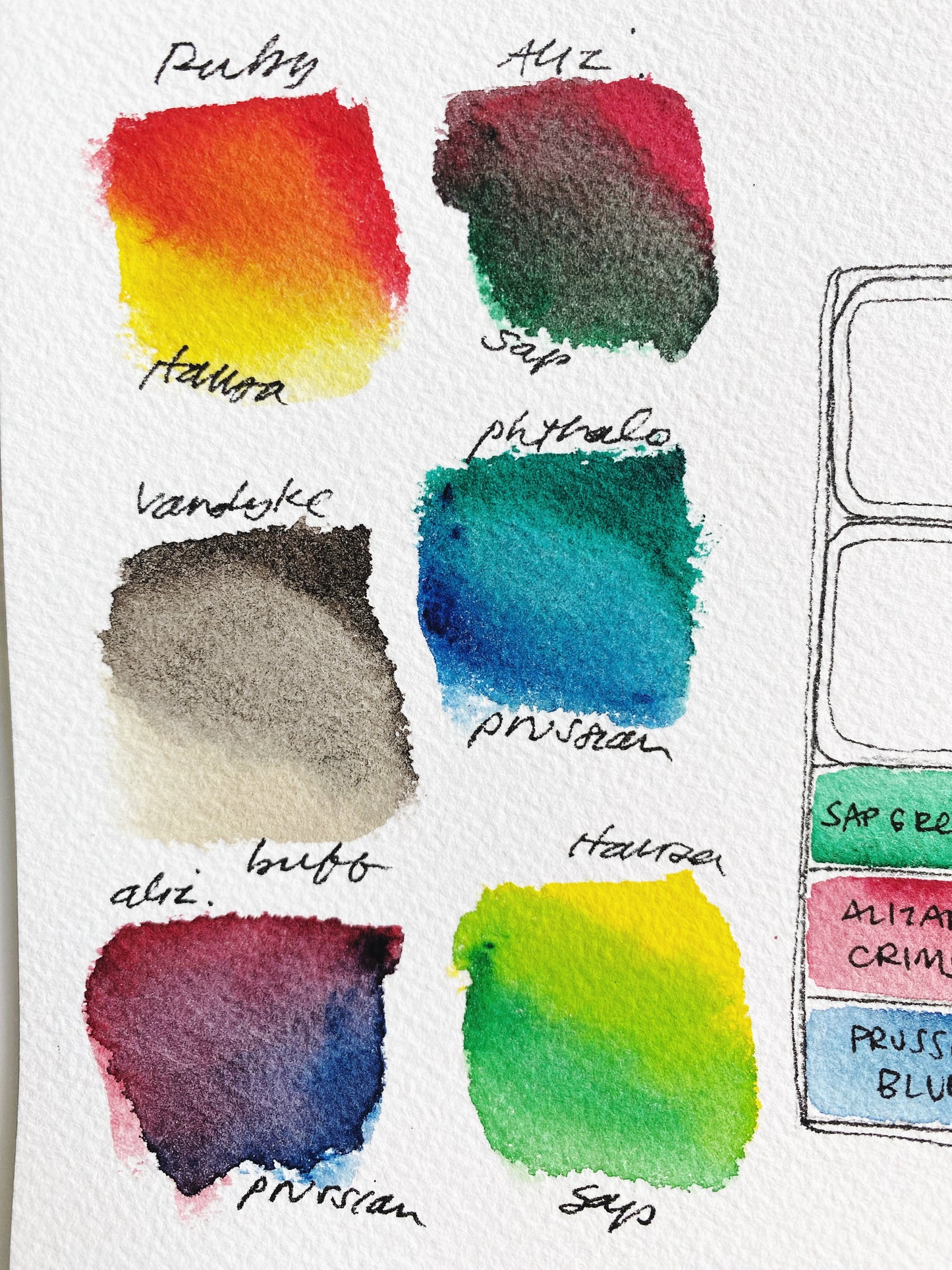 Happy Little Palette (Collab with Kristin Van Leuven) - 8 standard pans & 2 mixing pans