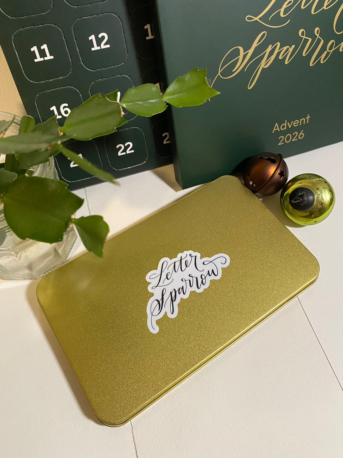 Letter Sparrow Limited Edition Gold Tin Palette Case