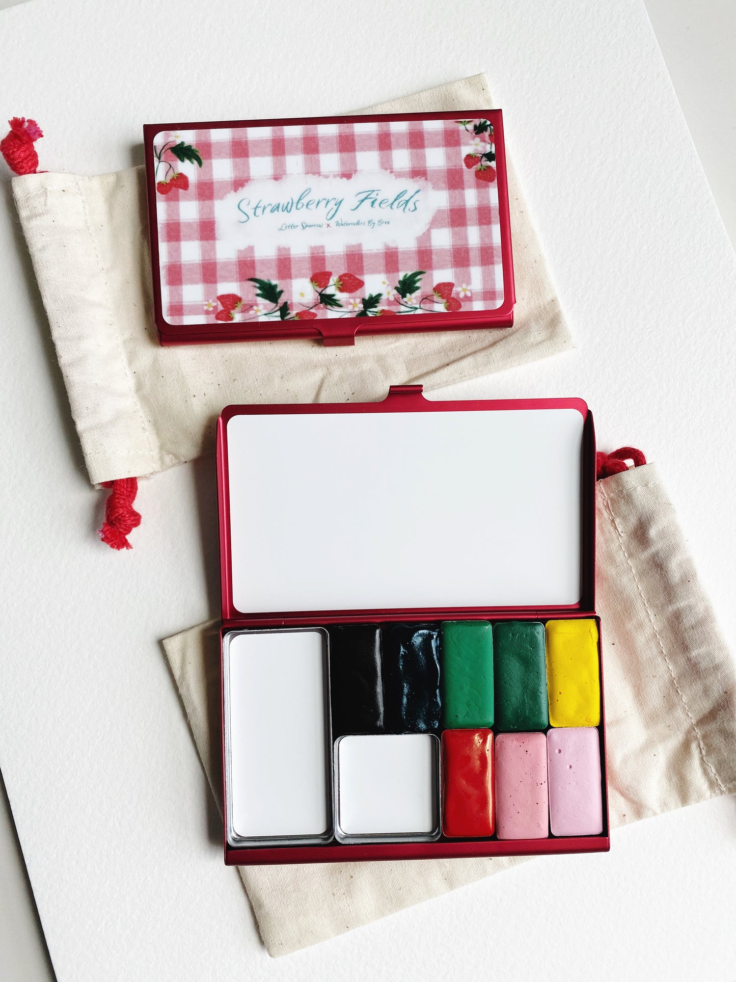 Strawberry Fields Palette – A Collaboration with Bree from @watercolorsbybree - Limited Edition Pocket Watercolor Set