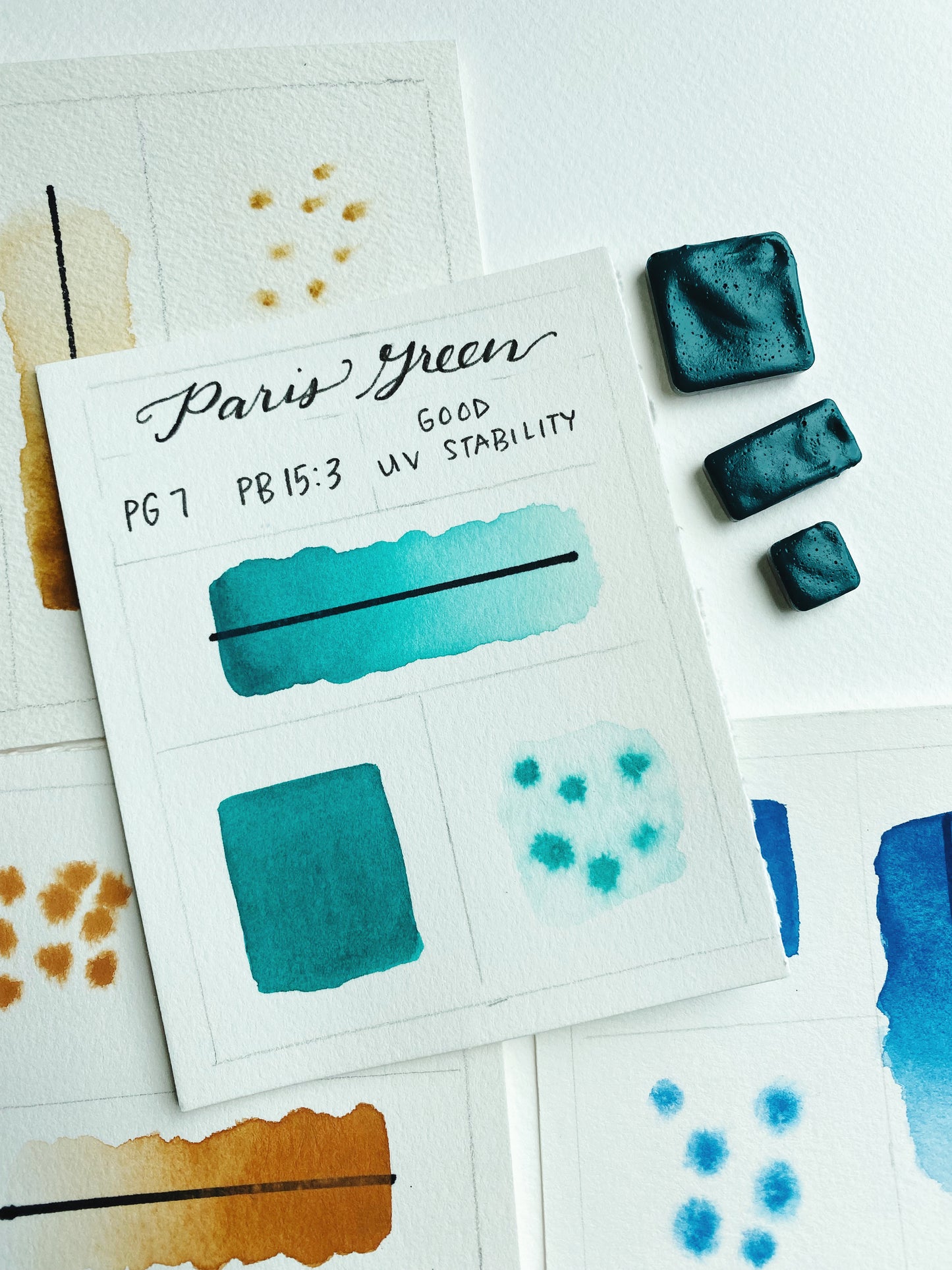 Paris Green Non-Toxic Handmade Watercolor Paint