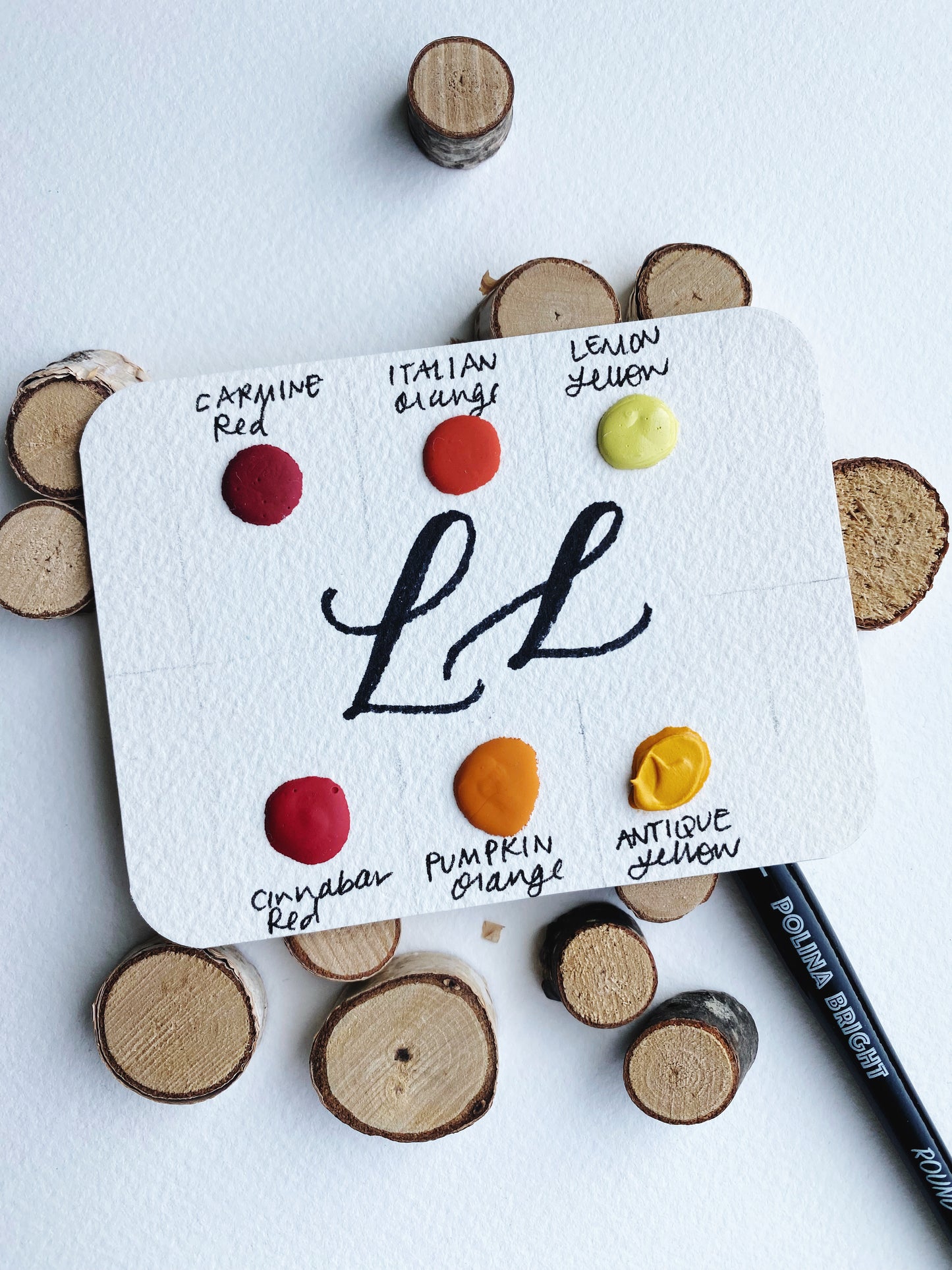 Warm Palette - Dot Card