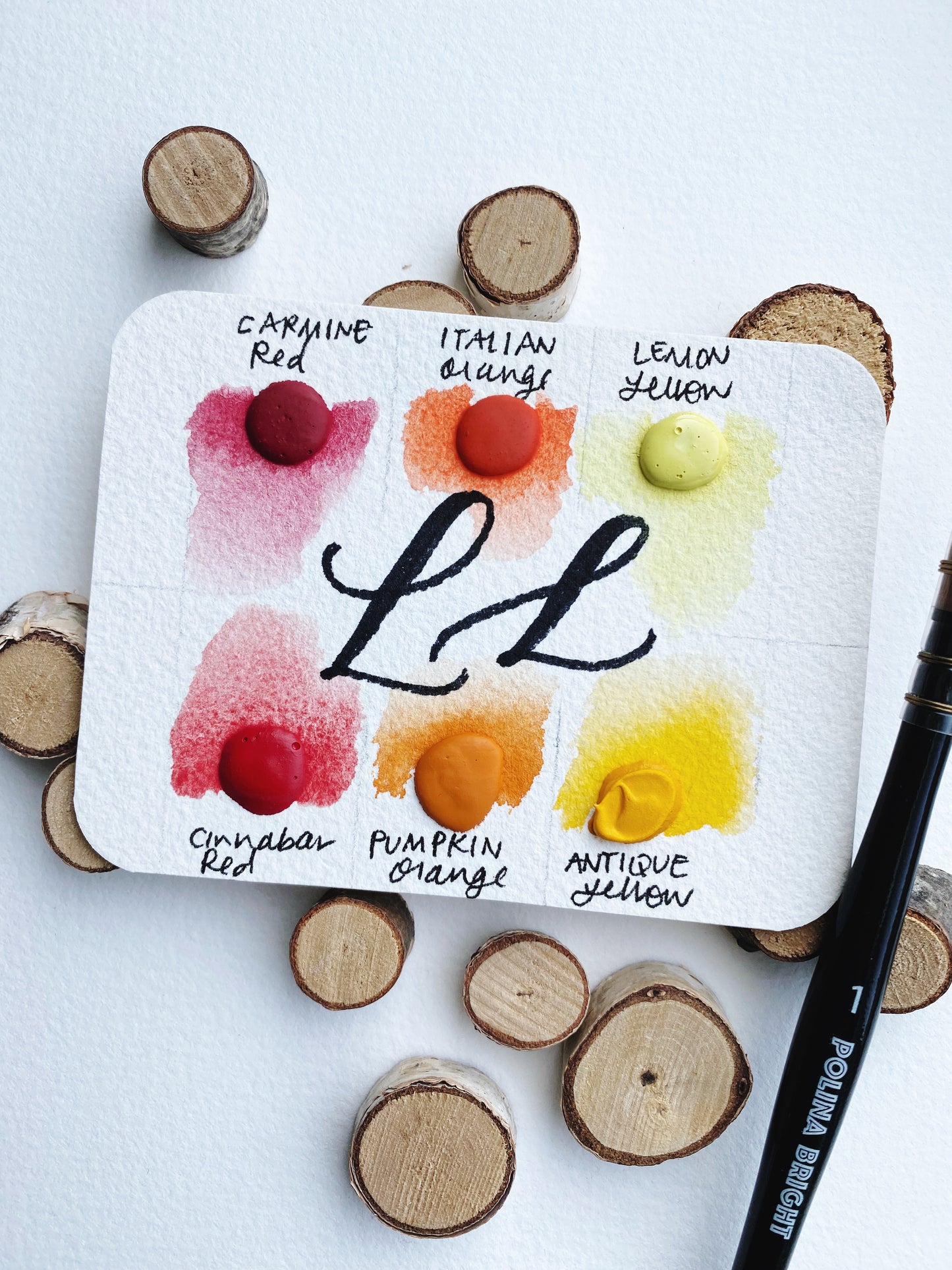 Warm Palette - Dot Card