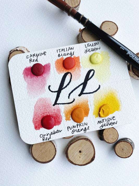 Warm Palette - Dot Card