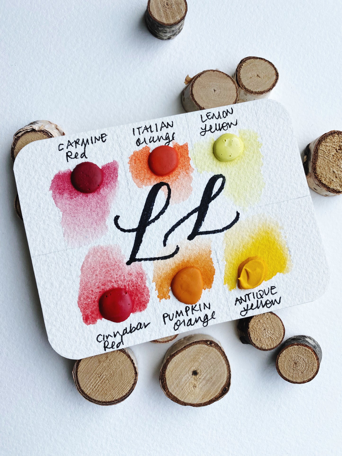 Warm Palette - Dot Card