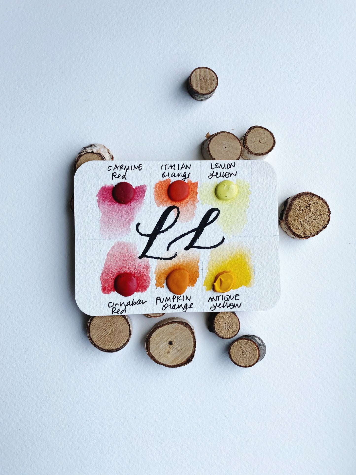 Warm Palette - Dot Card