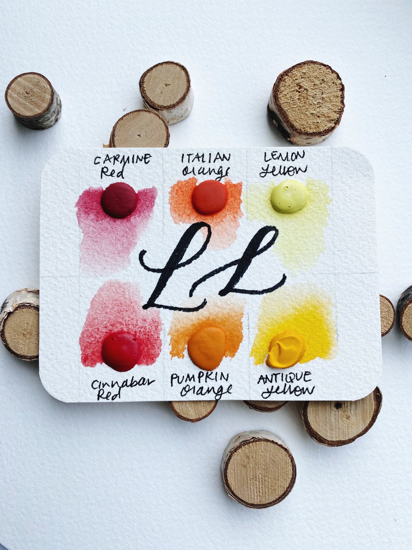 Warm Palette - Dot Card