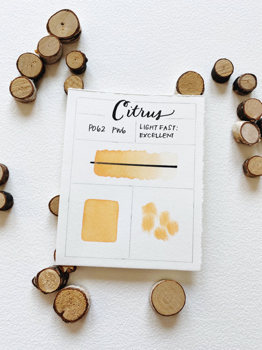 Citrus | Handmade Yellow-Orange Watercolor Paint