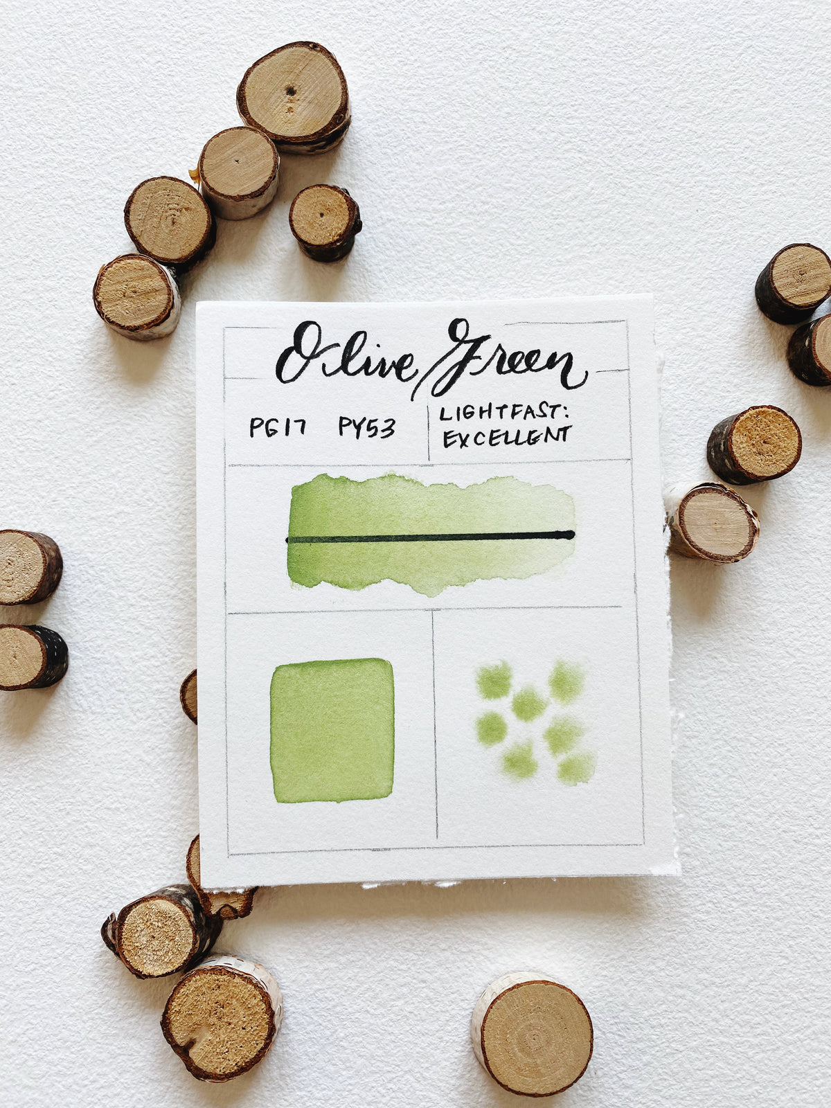 Olive Green | Handmade Olive Watercolor Paint