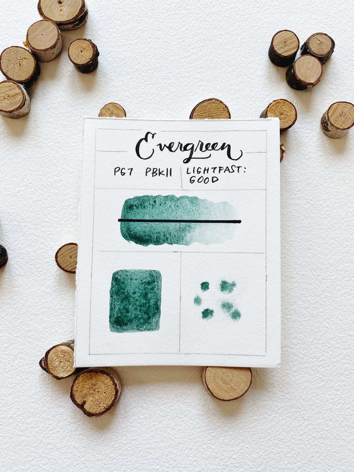 Evergreen | Handmade Forest Green Watercolor Paint