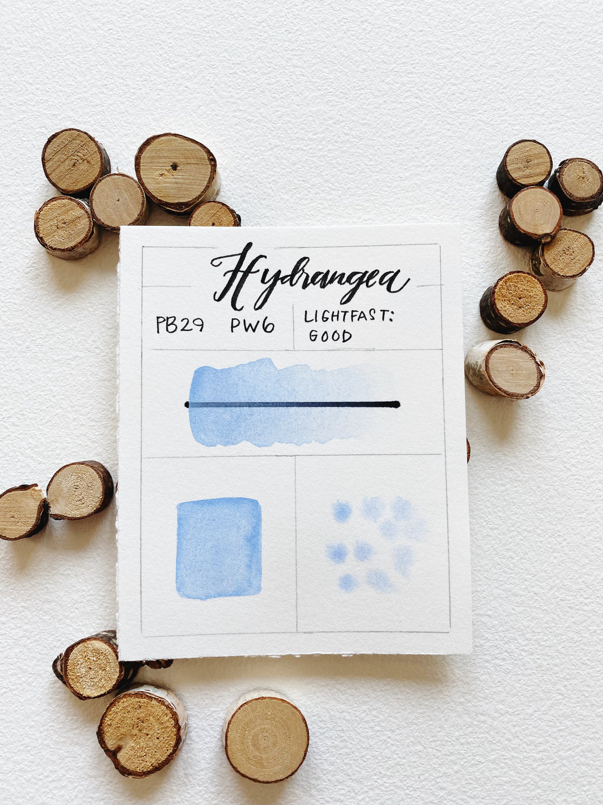 Hydrangea | Handmade Blue-Violet Watercolor Paint