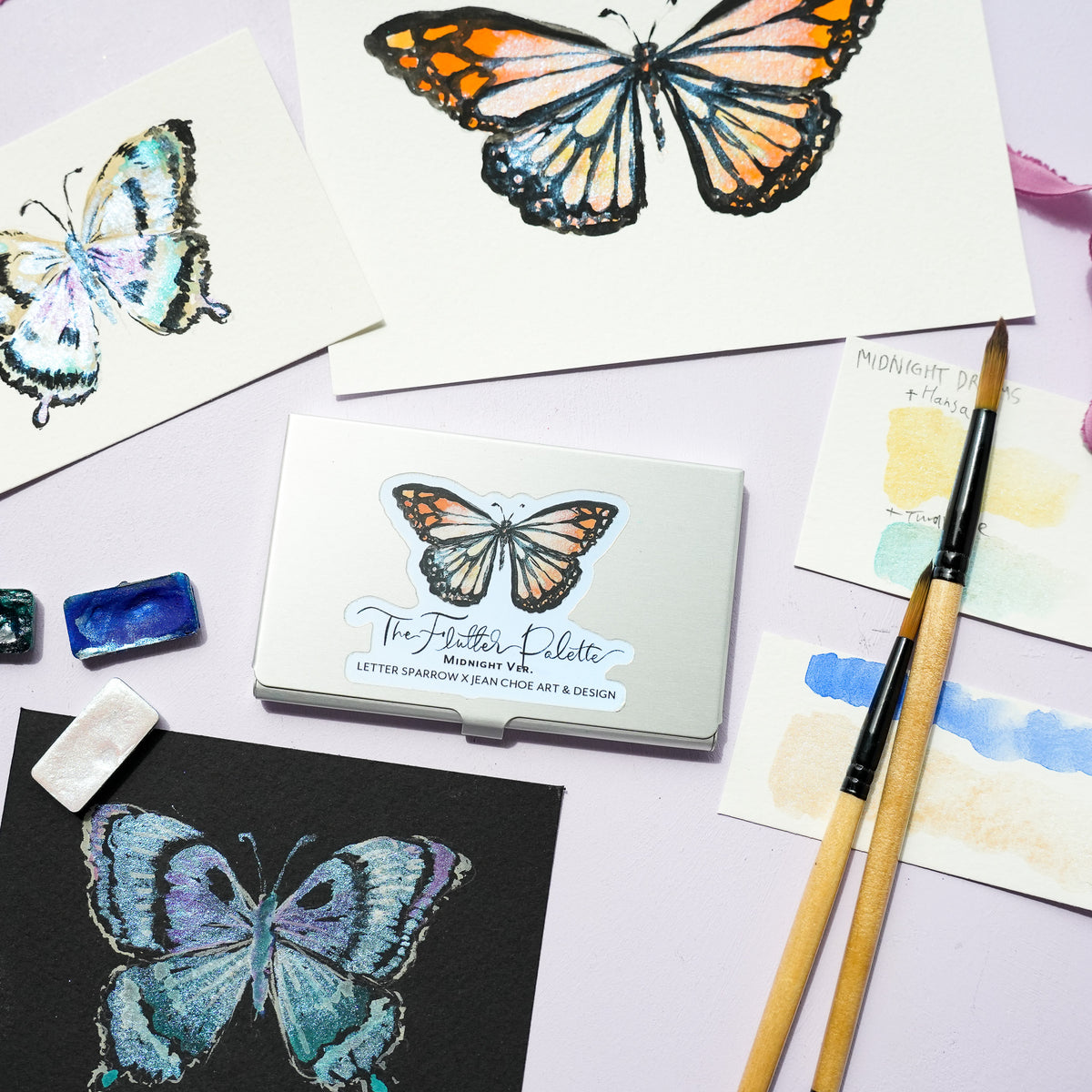 🦋 The Flutter Palette: Midnight Ver. — Collaboration with Jean Choe