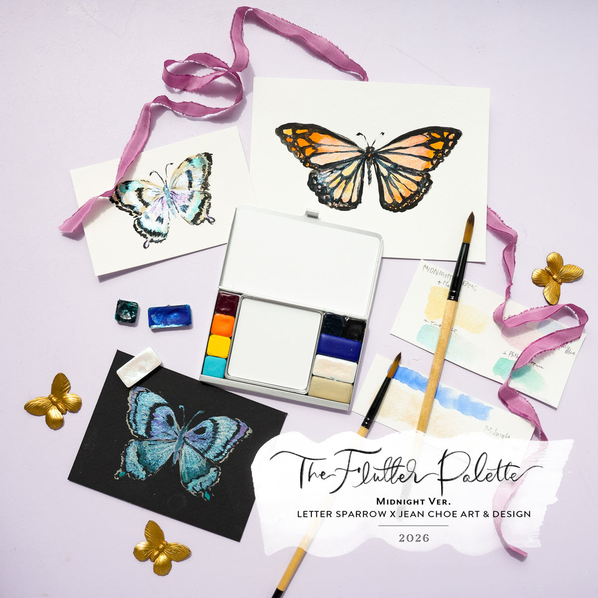 🦋 The Flutter Palette: Midnight Ver. — Collaboration with Jean Choe