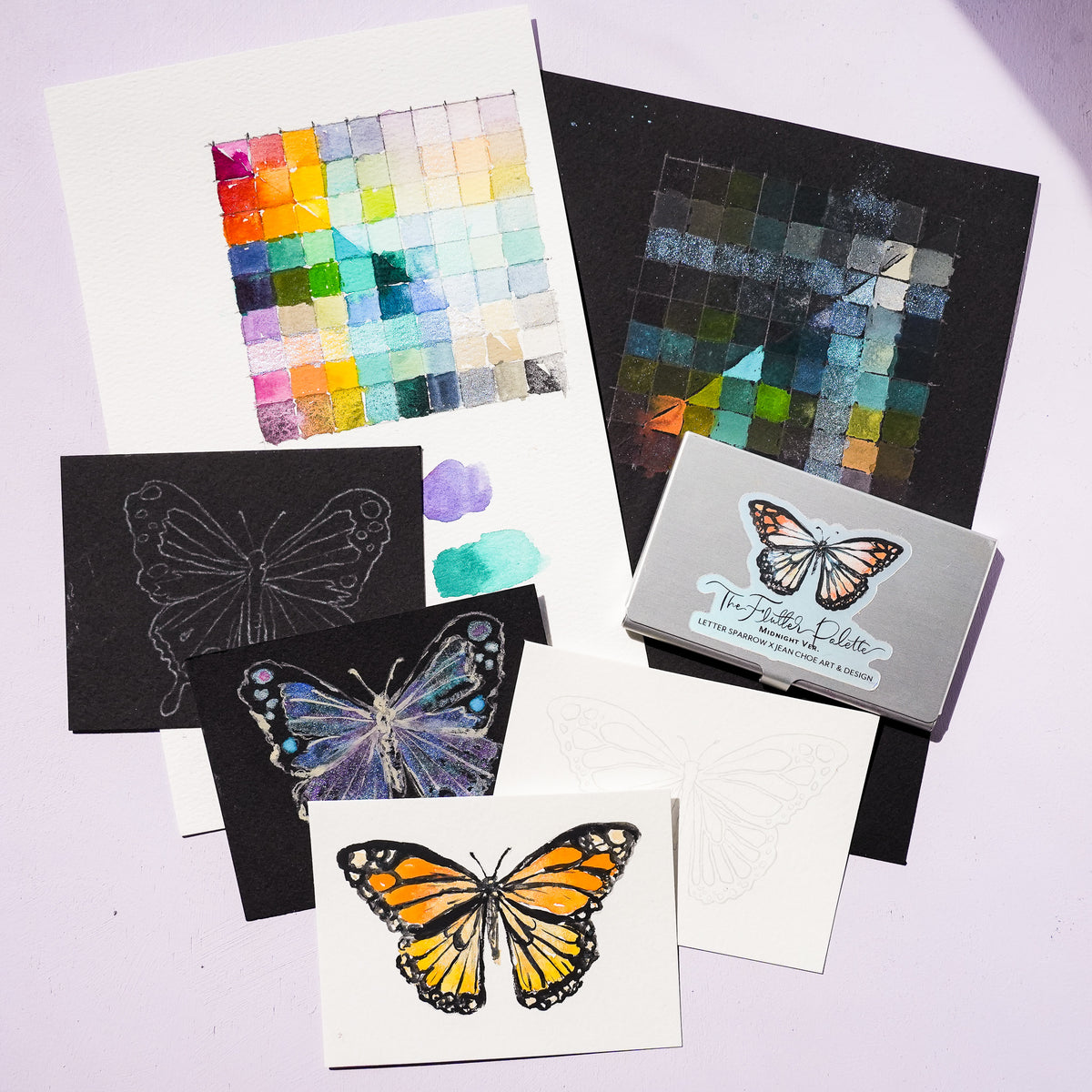 🦋 The Flutter Palette: Midnight Ver. — Collaboration with Jean Choe