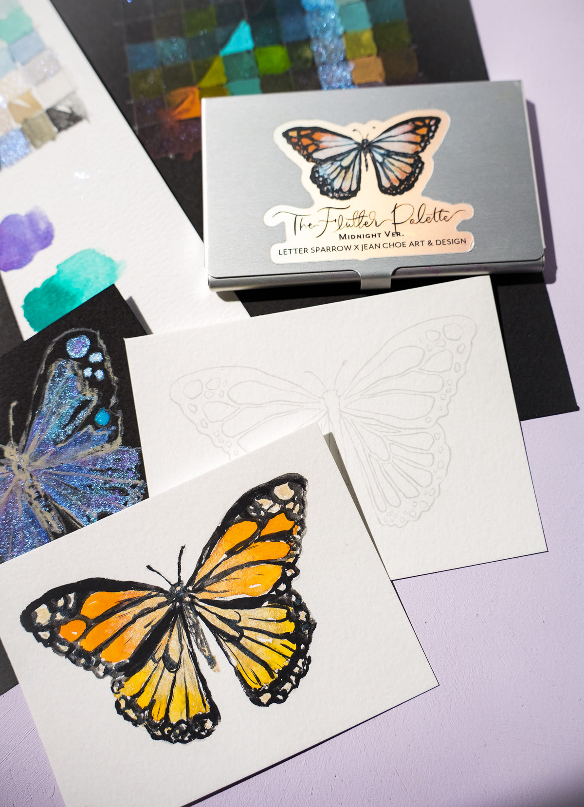 🦋 The Flutter Palette: Midnight Ver. — Collaboration with Jean Choe