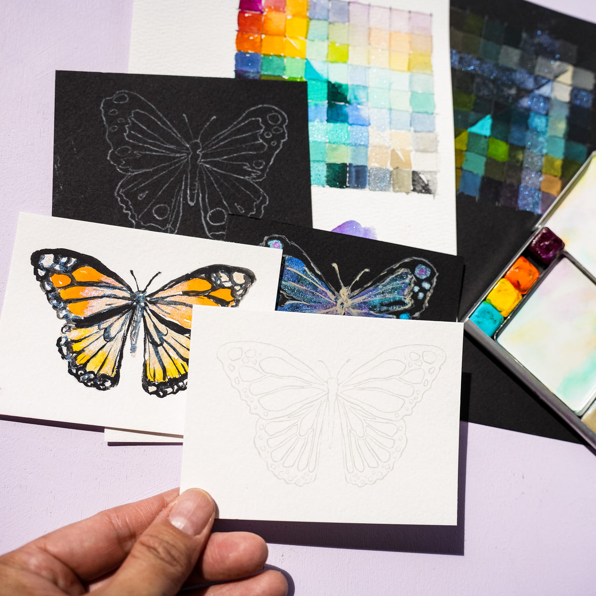🦋 The Flutter Palette: Midnight Ver. — Collaboration with Jean Choe