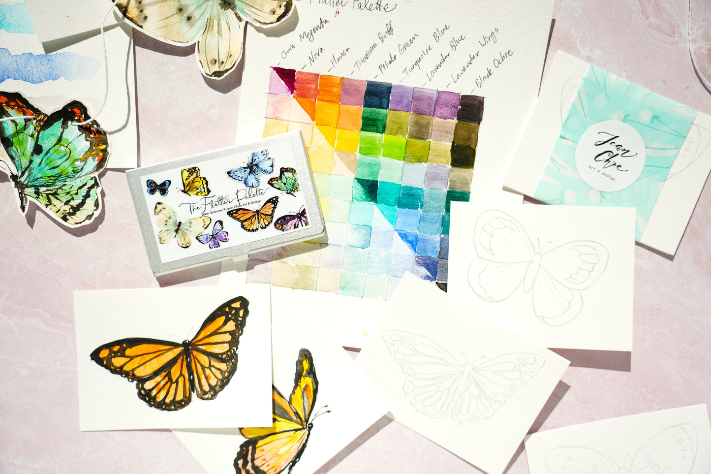 🦋 The Flutter Palette — Collaboration with Jean Choe