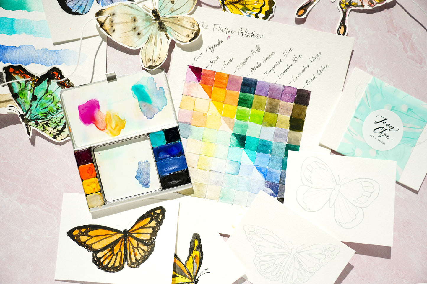 🦋 The Flutter Palette — Collaboration with Jean Choe