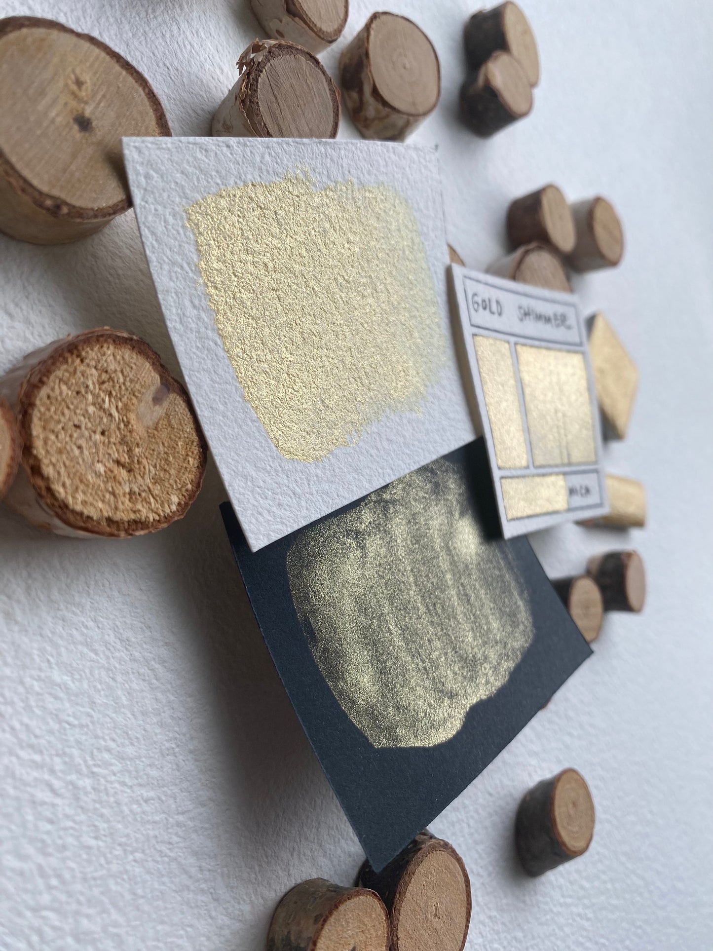 Gold Shimmer - Handmade Watercolor