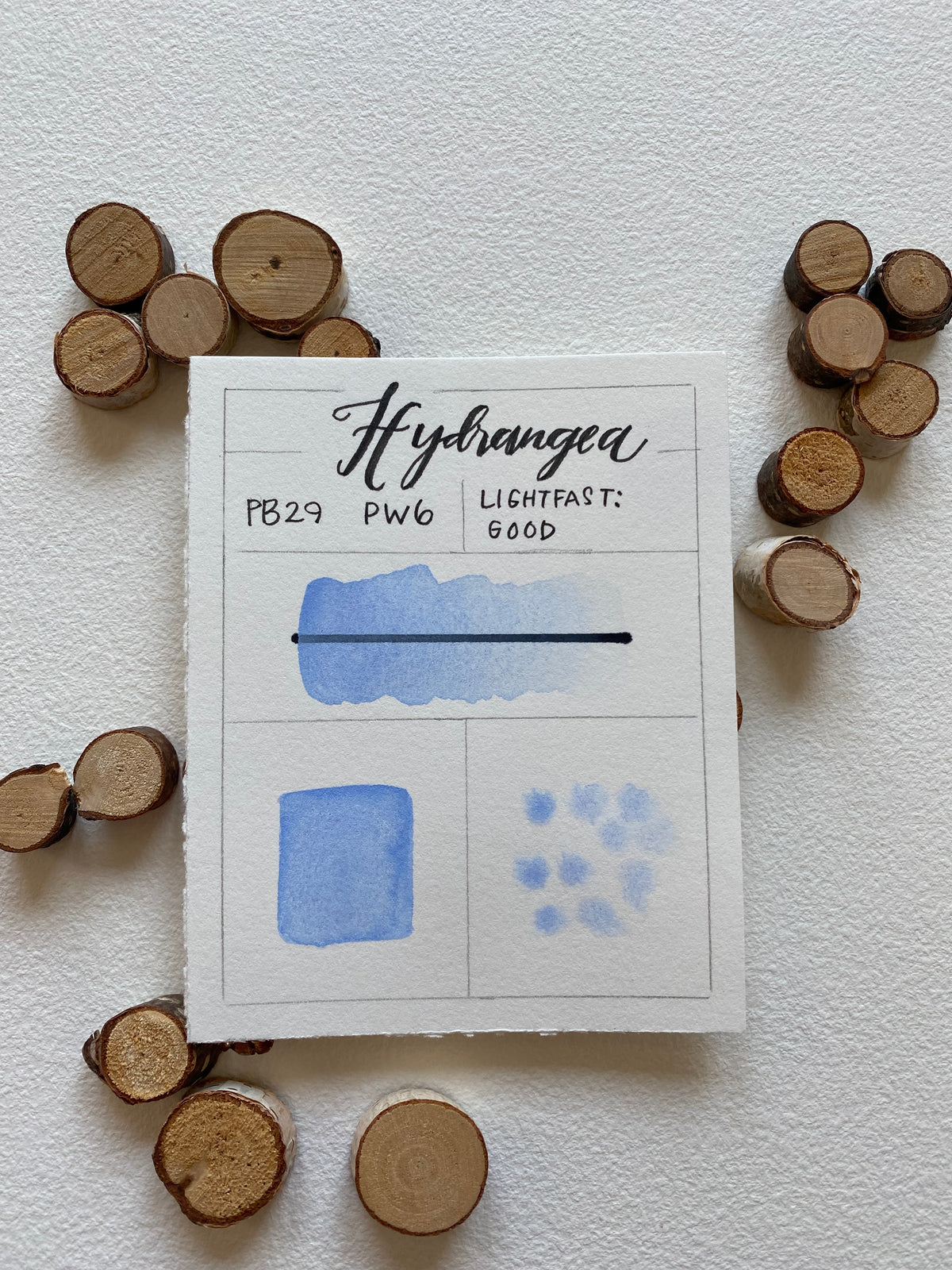 Hydrangea | Handmade Blue-Violet Watercolor Paint