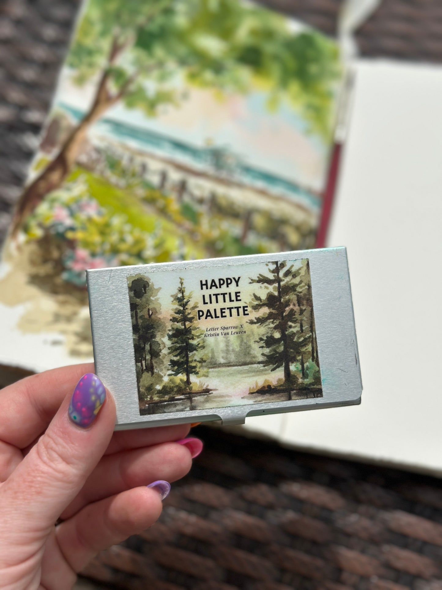 Happy Little Palette (Collab with Kristin Van Leuven) - 8 standard pans & 2 mixing pans