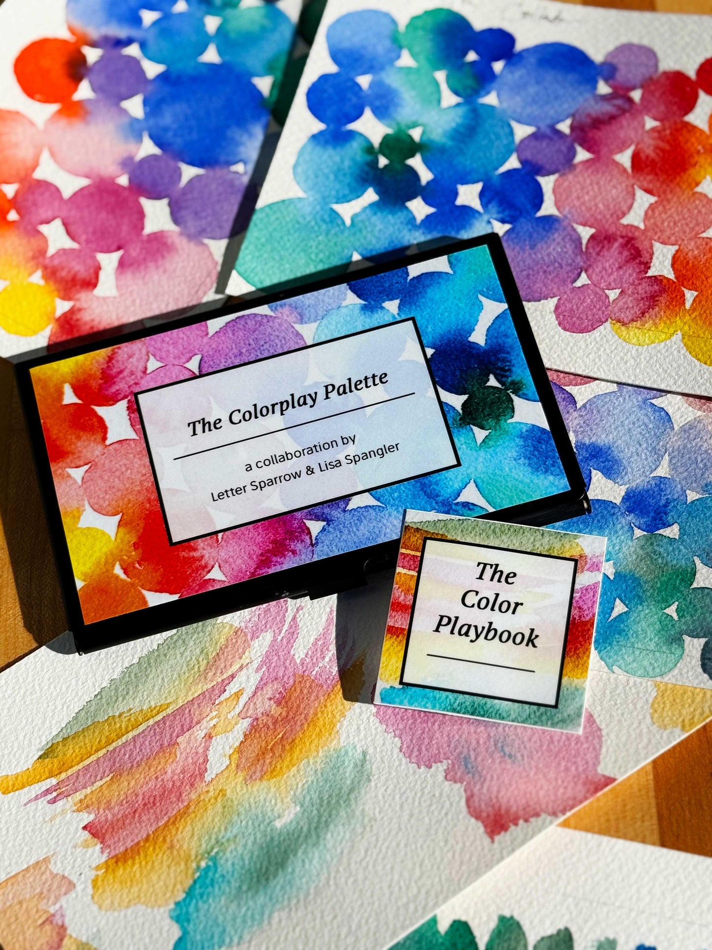 The ColorPlay Palette — Collaboration with Lisa Spangler (@sideoats) - Folio Palette mini pans with XL mixing pans